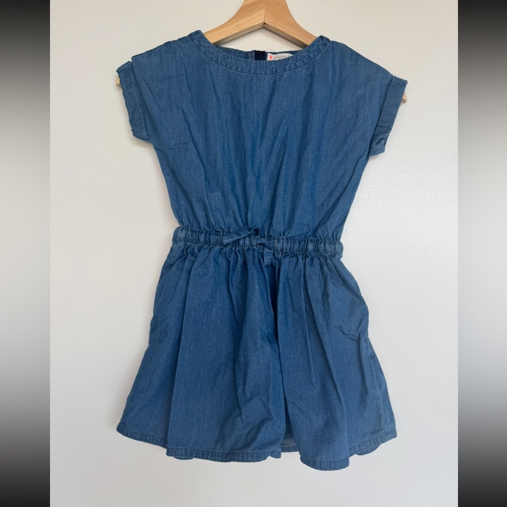 Stylish Blue Chambray Kids Jumpsuit